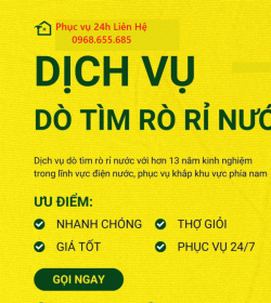 Dò Tìm Dò Rỉ Đường Nước Sạch