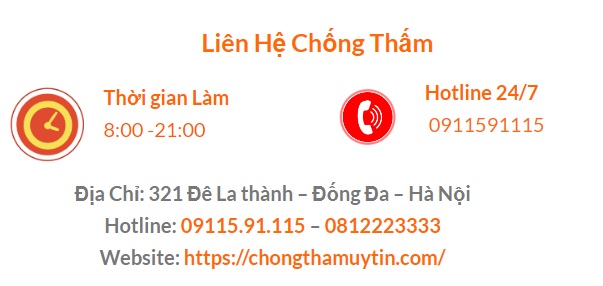 liên hệ chống thấm tại Hồ Chí Minh